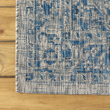 Rozetta Boho Medallion Textured Weave Indoor/outdoor Area Rug